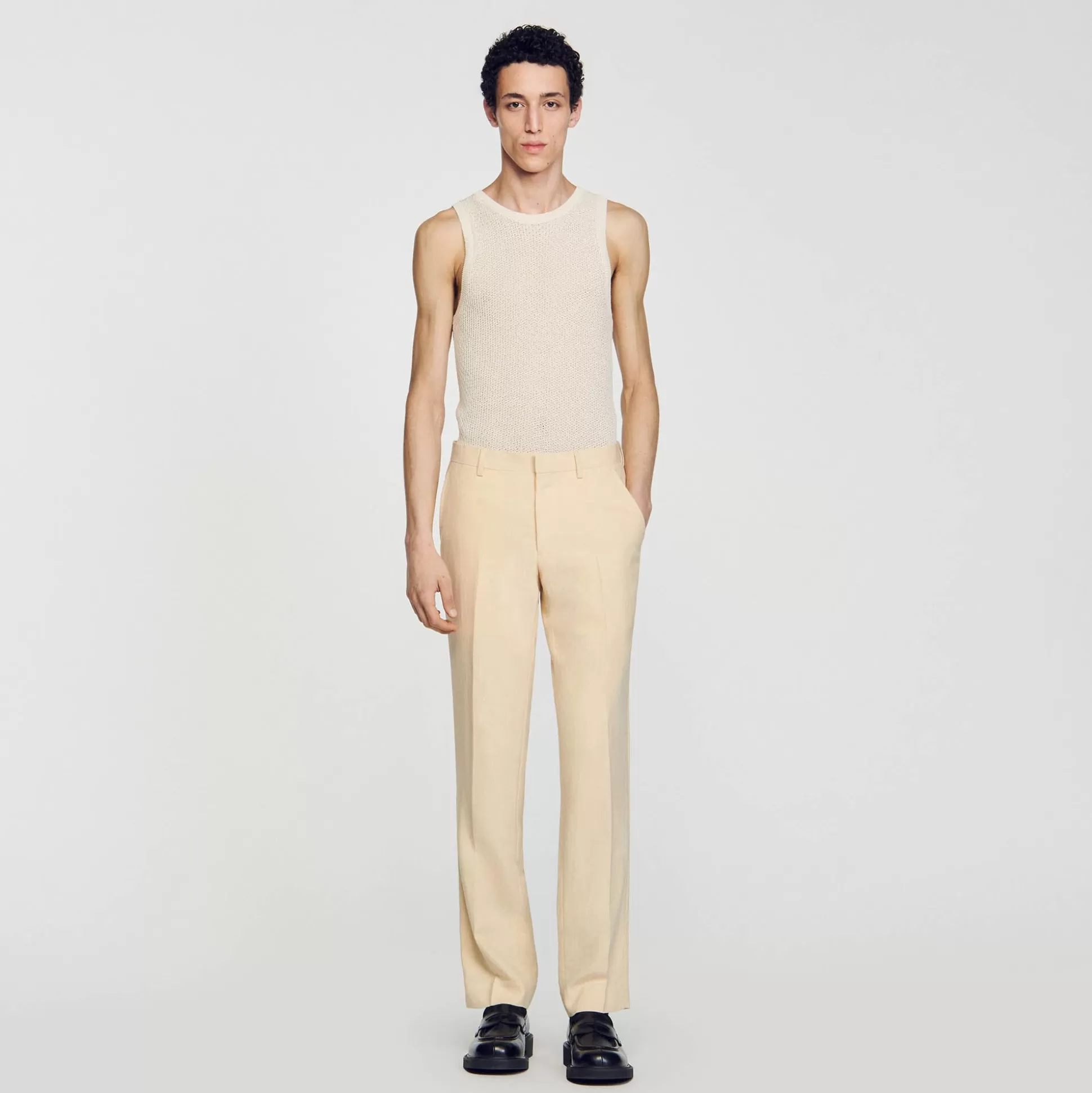 Hosen & Shorts | Anzüge & Smokings>Sandro Anzughose Beige