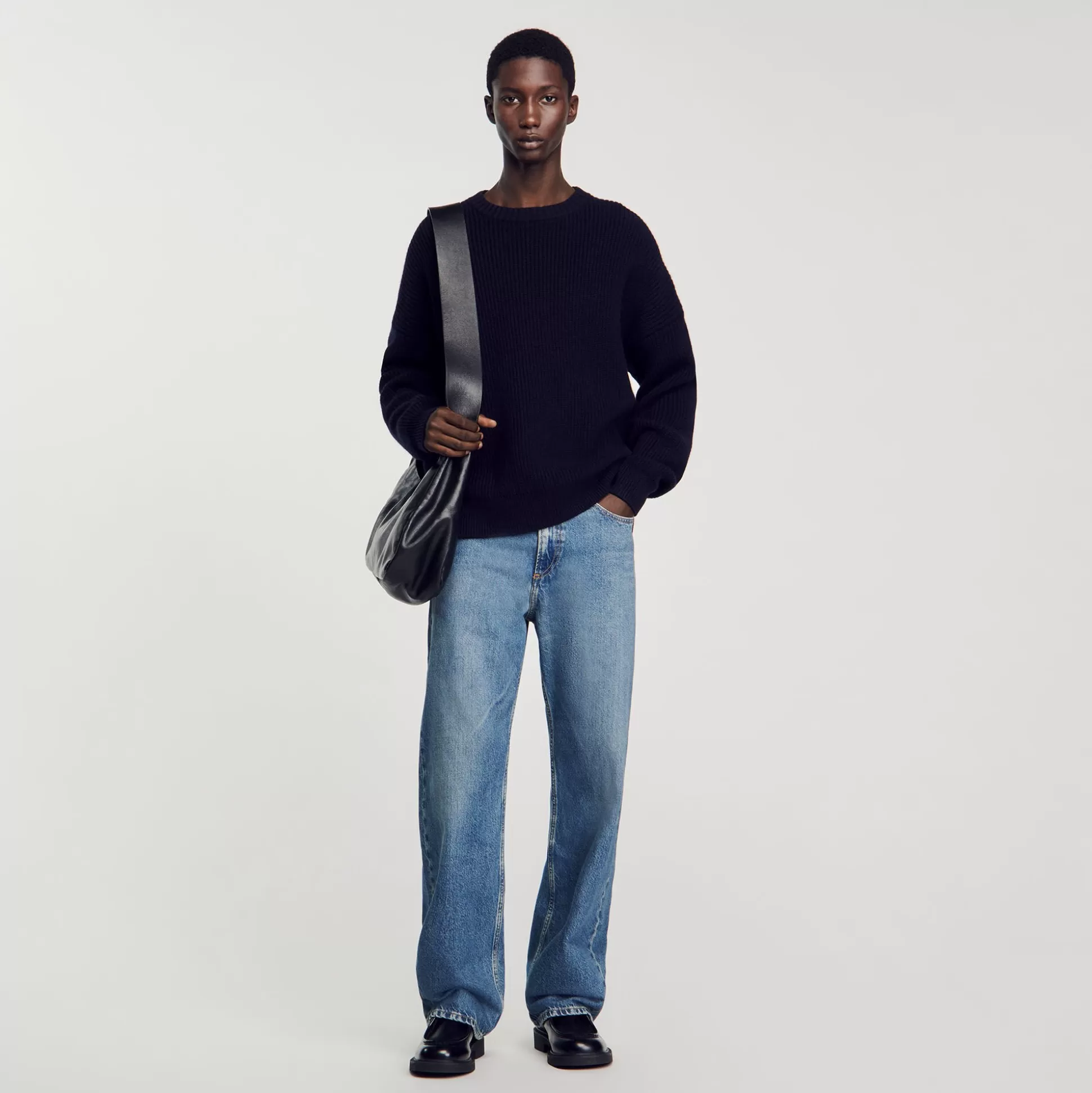 Jeans>Sandro Baggy-Jeans Blau