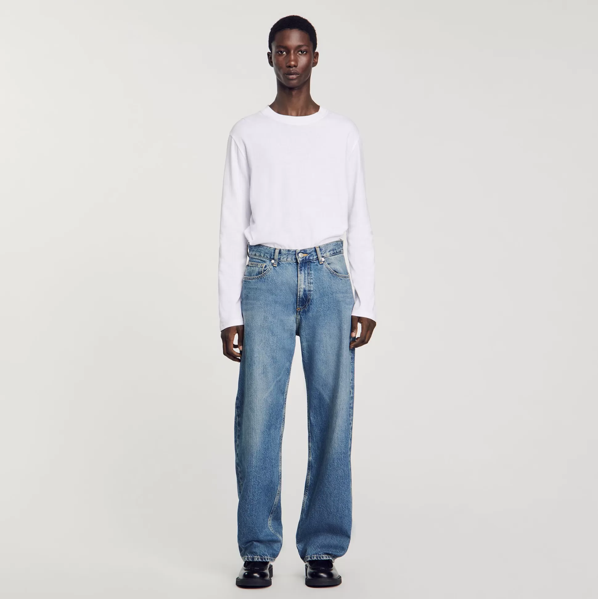 Jeans>Sandro Baggy-Jeans Blau