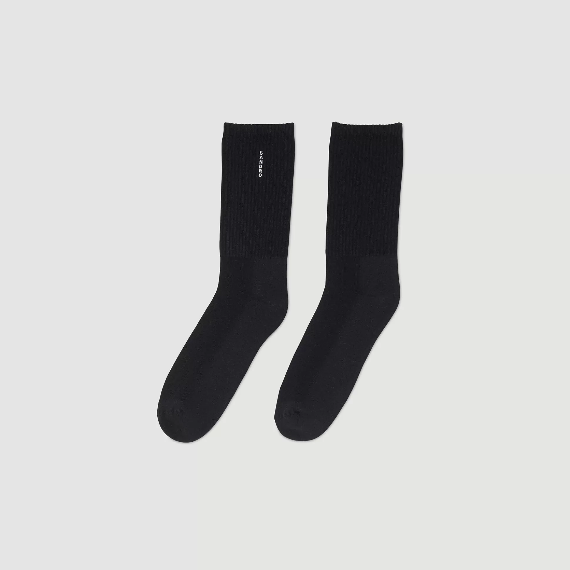 Socken>Sandro Baumwollsocken Schwarz