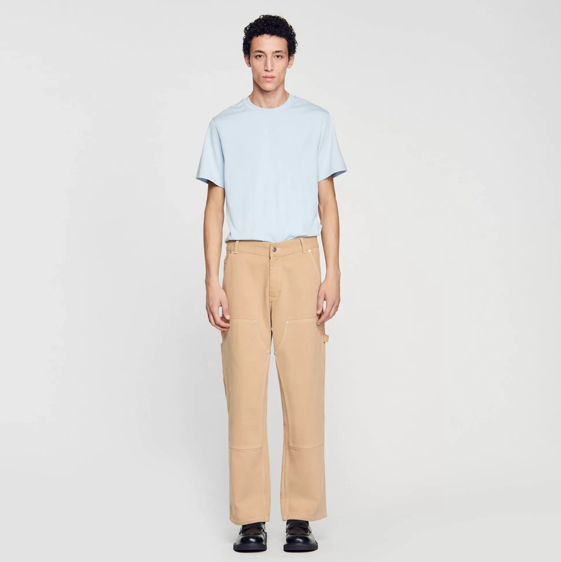 Jeans | Hosen & Shorts>Sandro Carpenter-Hose Aus Baumwollgewebe Beige