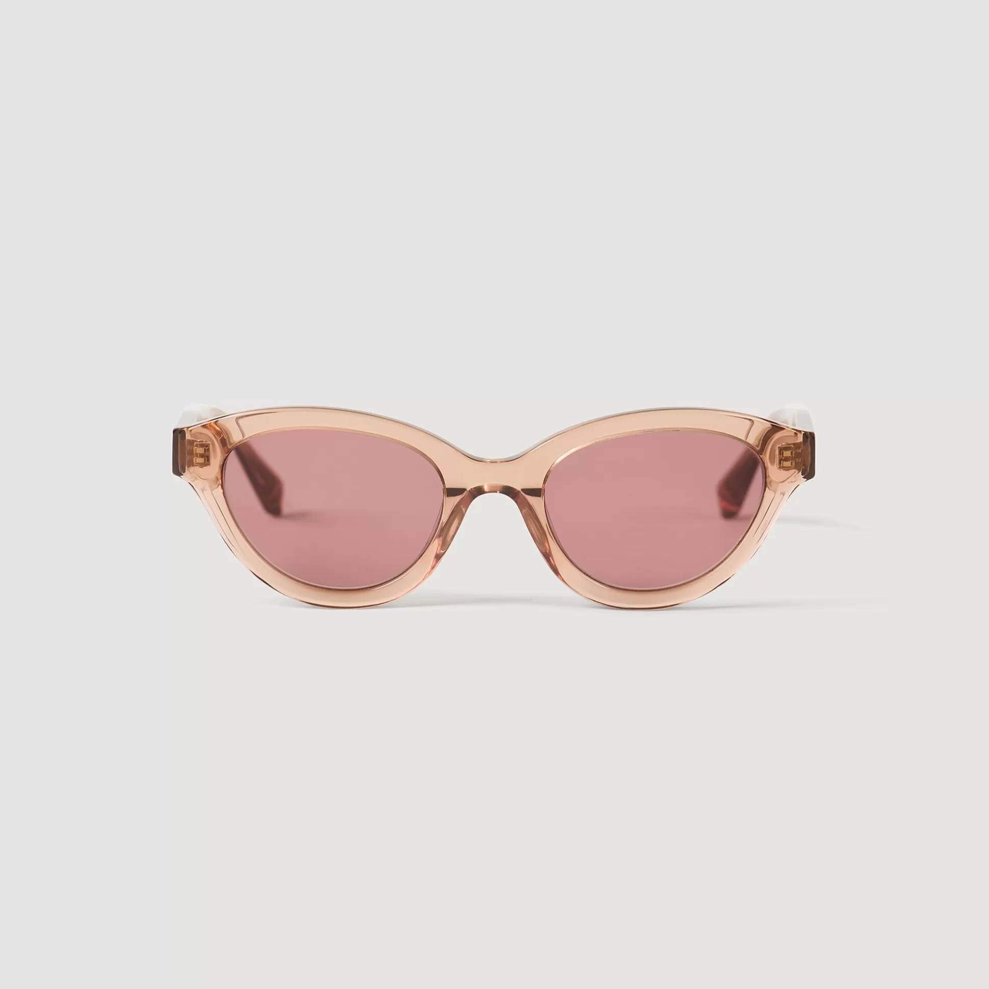 Sonnenbrillen>Sandro Cat-Eye-Sonnenbrille Beige