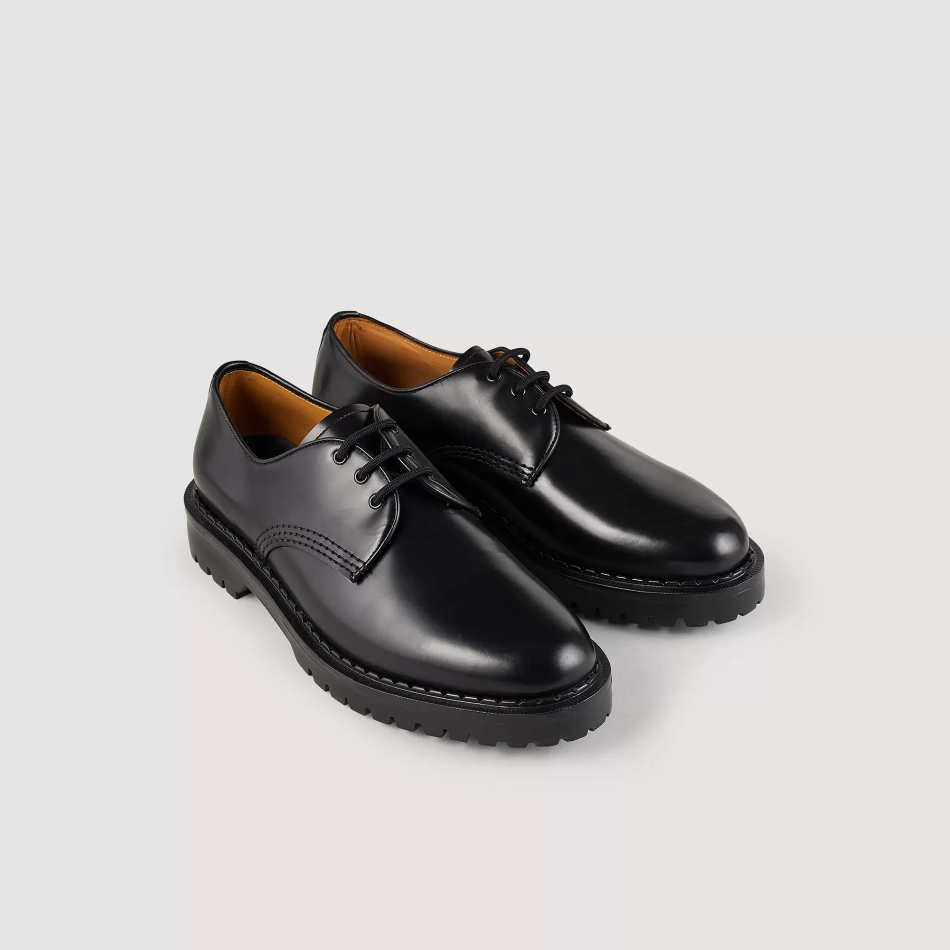 Stadtschuhe>Sandro Derby-Schuhe Mit Spikes Schwarz