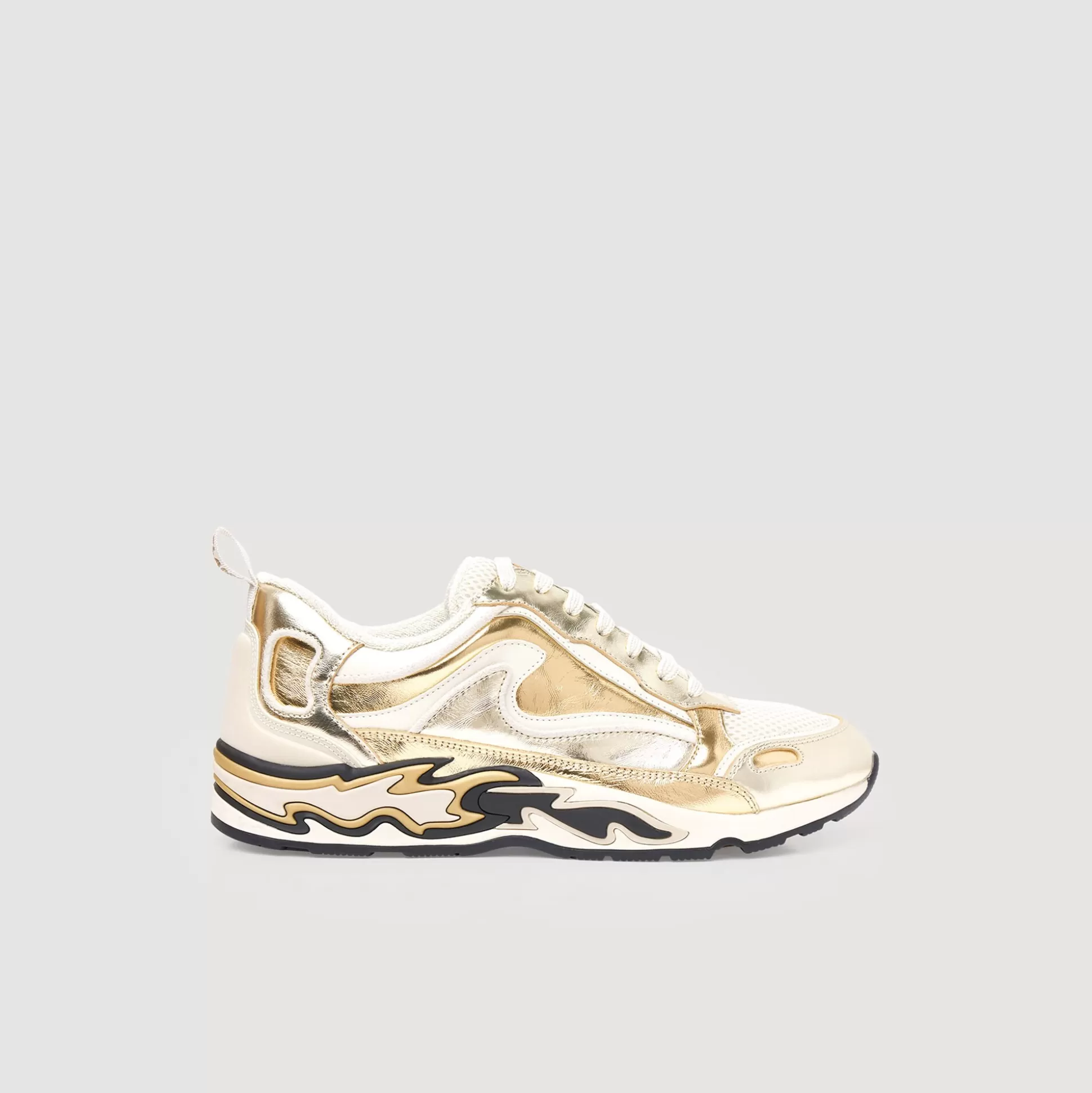 Sneakers>Sandro Flame Sneaker Champagner