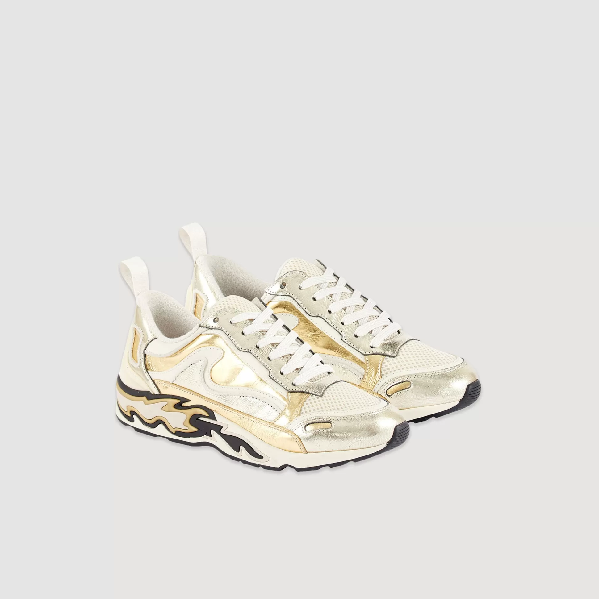 Sneakers>Sandro Flame Sneaker Champagner