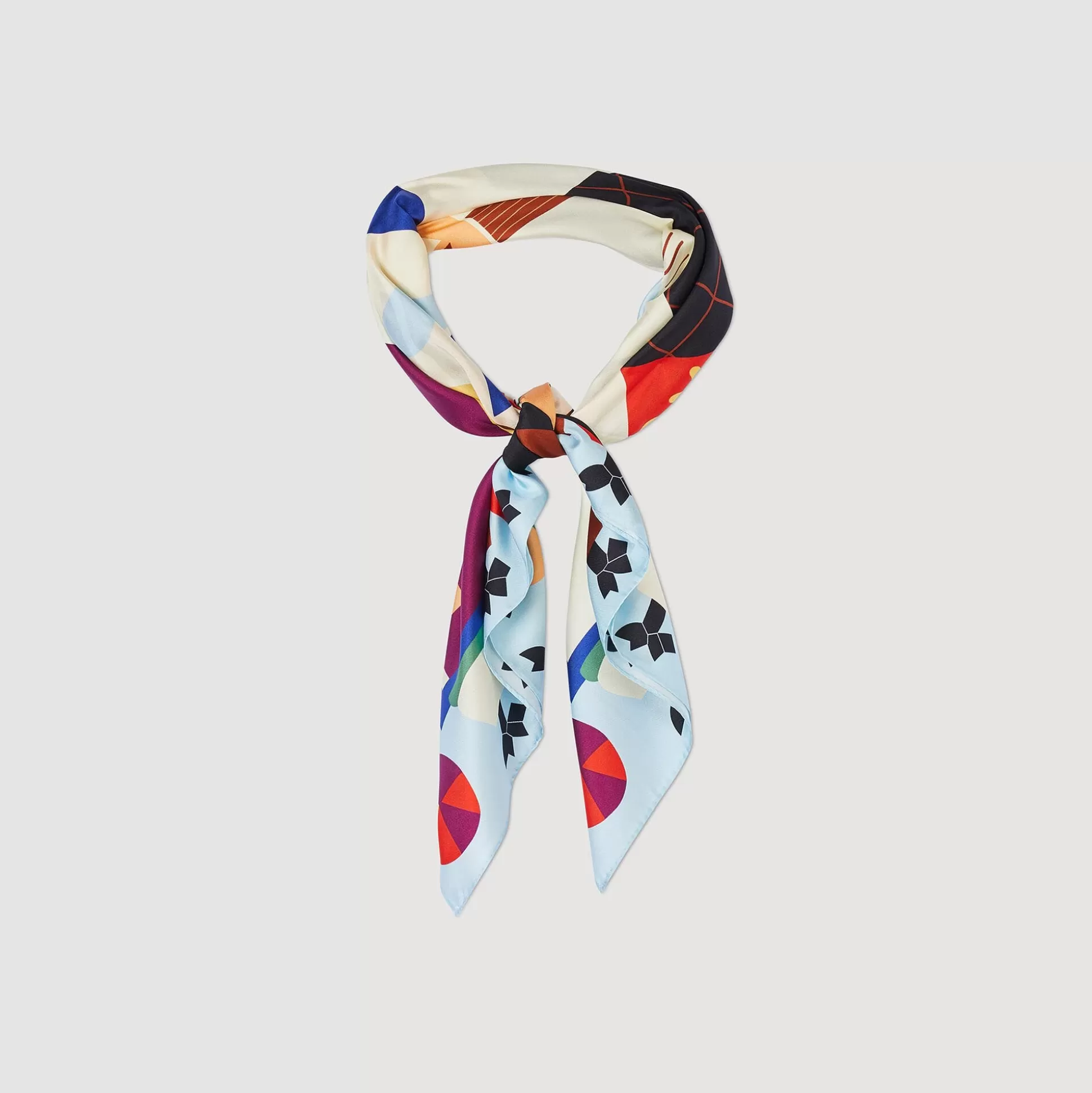 Scarves>Sandro Foulard Mit Print Mehrfarbig