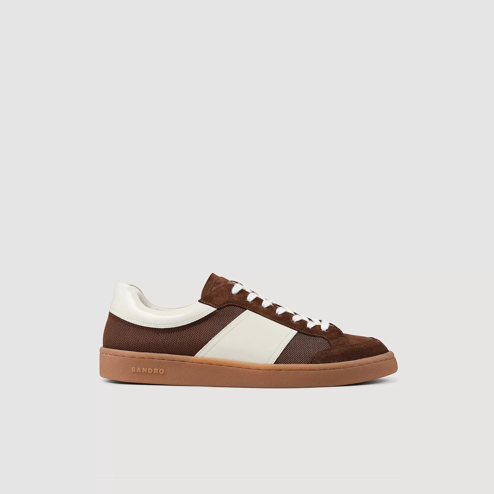 Sneakers>Sandro Niedrige Sneakers Dunkel-Braun