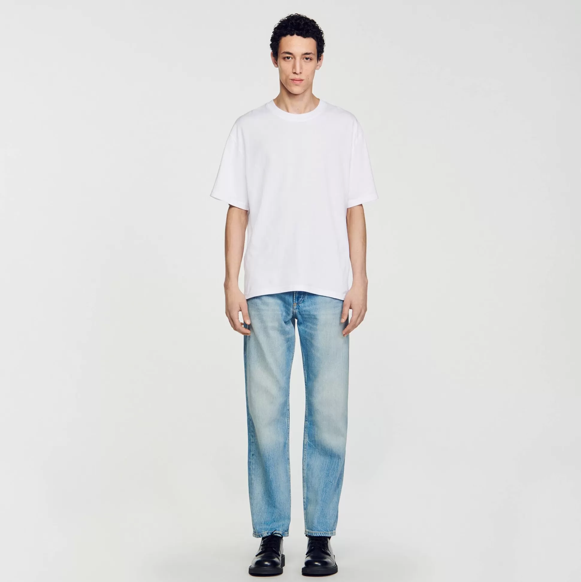 T-Shirts & Polos>Sandro Oversize-T-Shirt Weiß