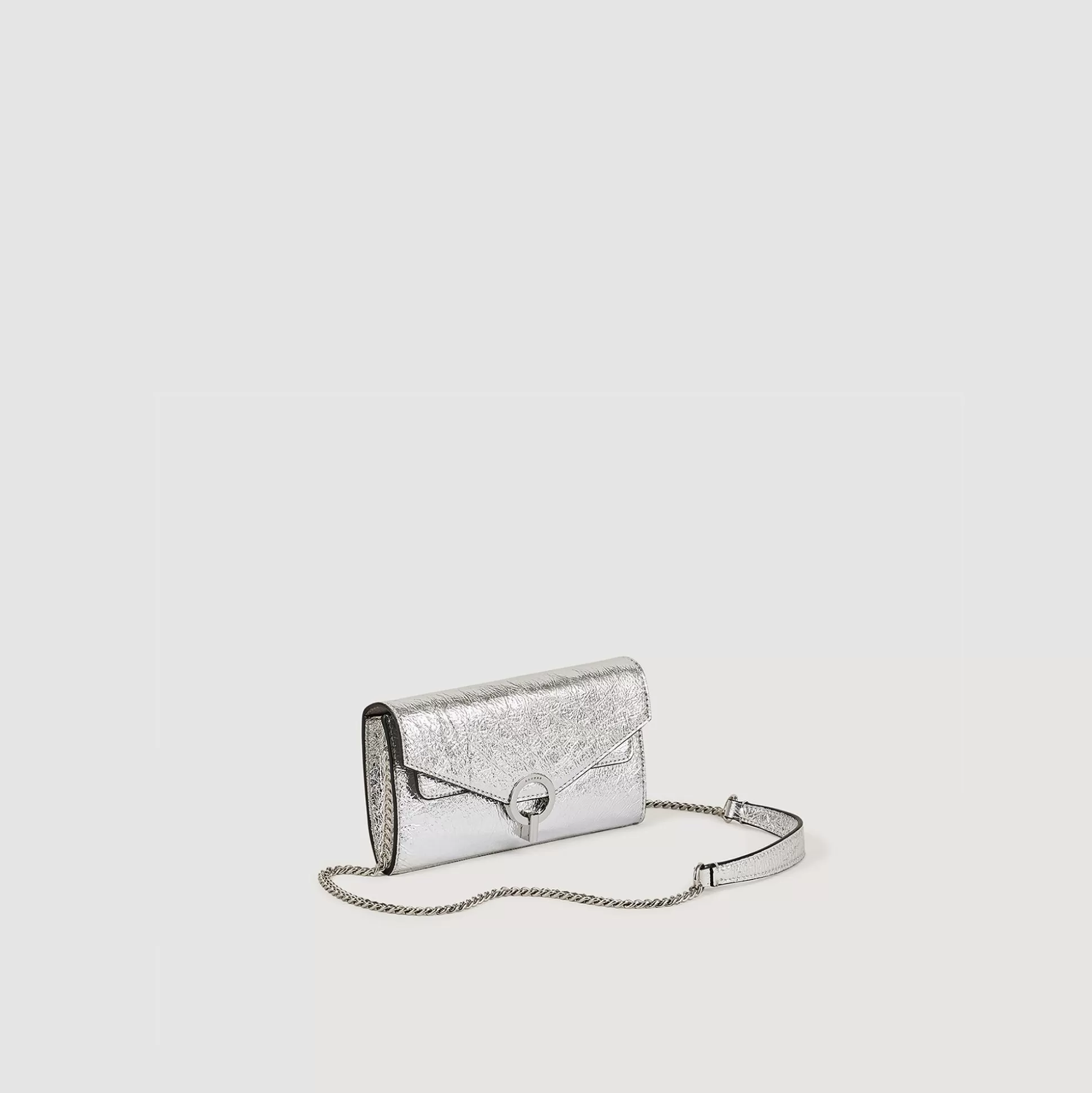 Schultertasche | Minitaschen>Sandro Pochette Yza Pocket Silber