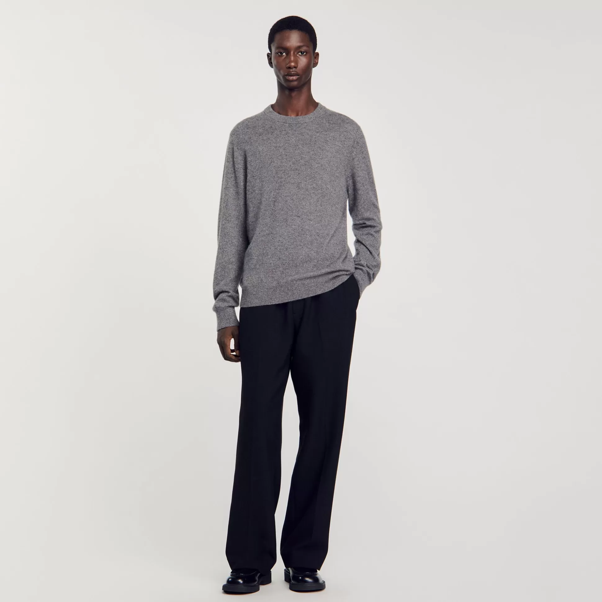 Pullovers & Cardigans>Sandro Pullover Aus Kaschmir Grau