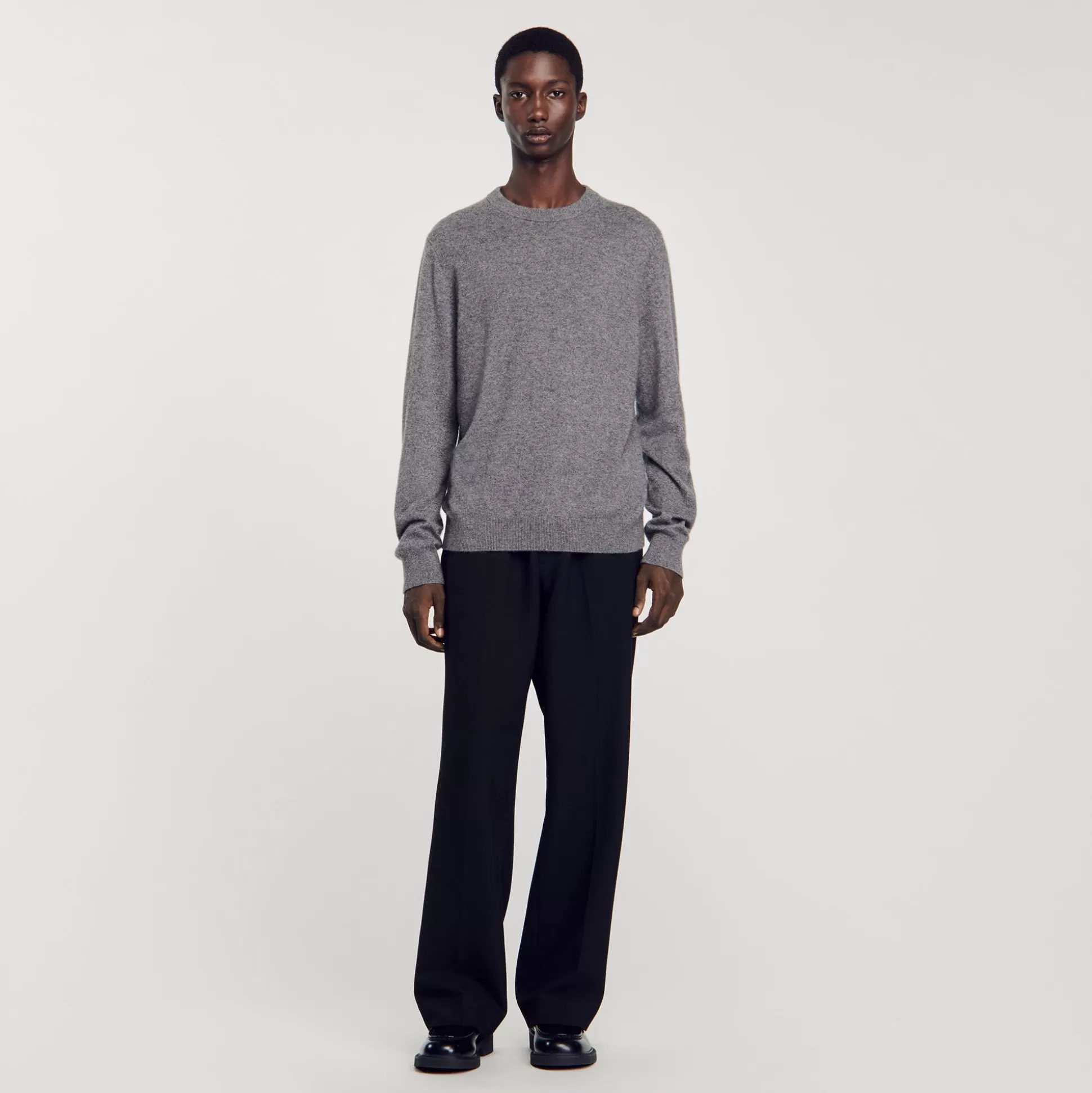 Pullovers & Cardigans>Sandro Pullover Aus Kaschmir Grau