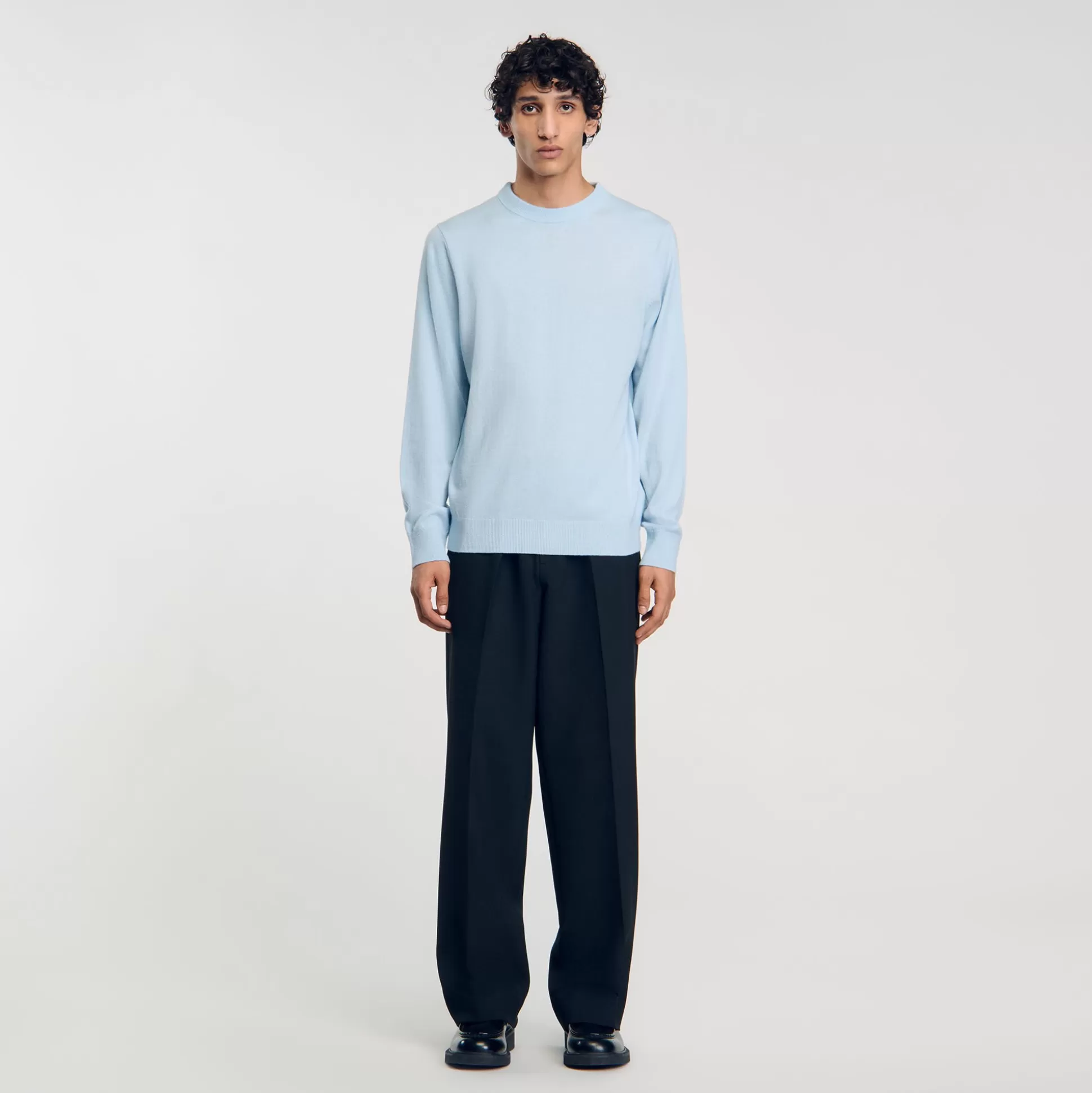 Pullovers & Cardigans>Sandro Pullover Aus Kaschmir Baby Blue