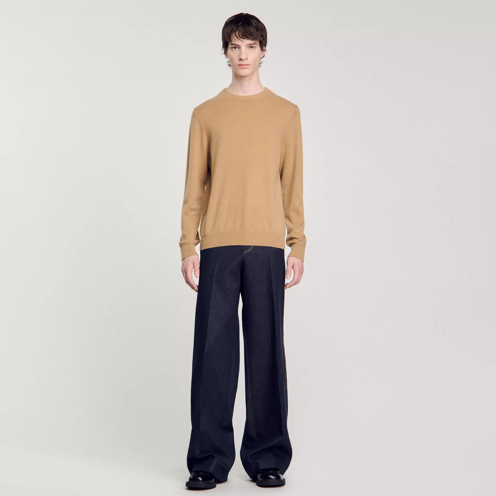 Pullovers & Cardigans | Pullovers & Cardigans>Sandro Pullover Aus Kaschmir Kamel