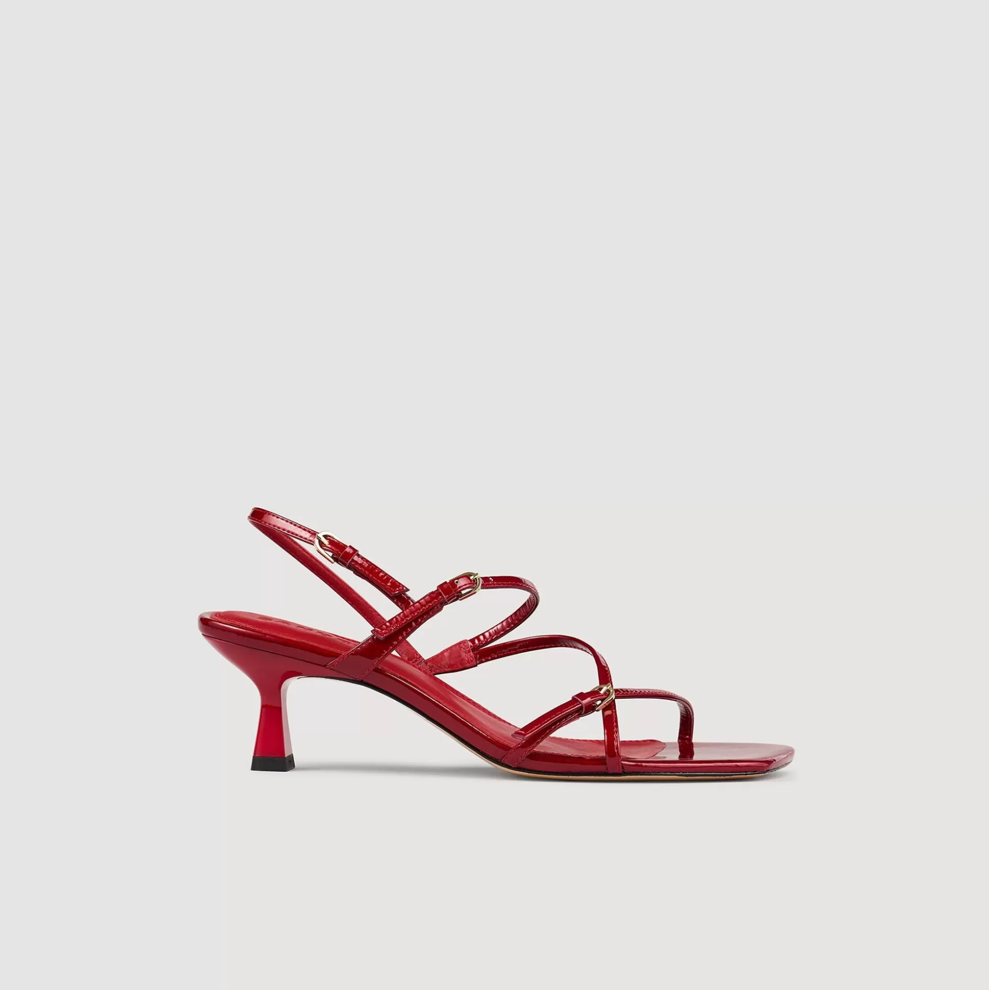 Sandalen Mit Absätzen | Absatzsandalen>Sandro Riemchensandalen Rot