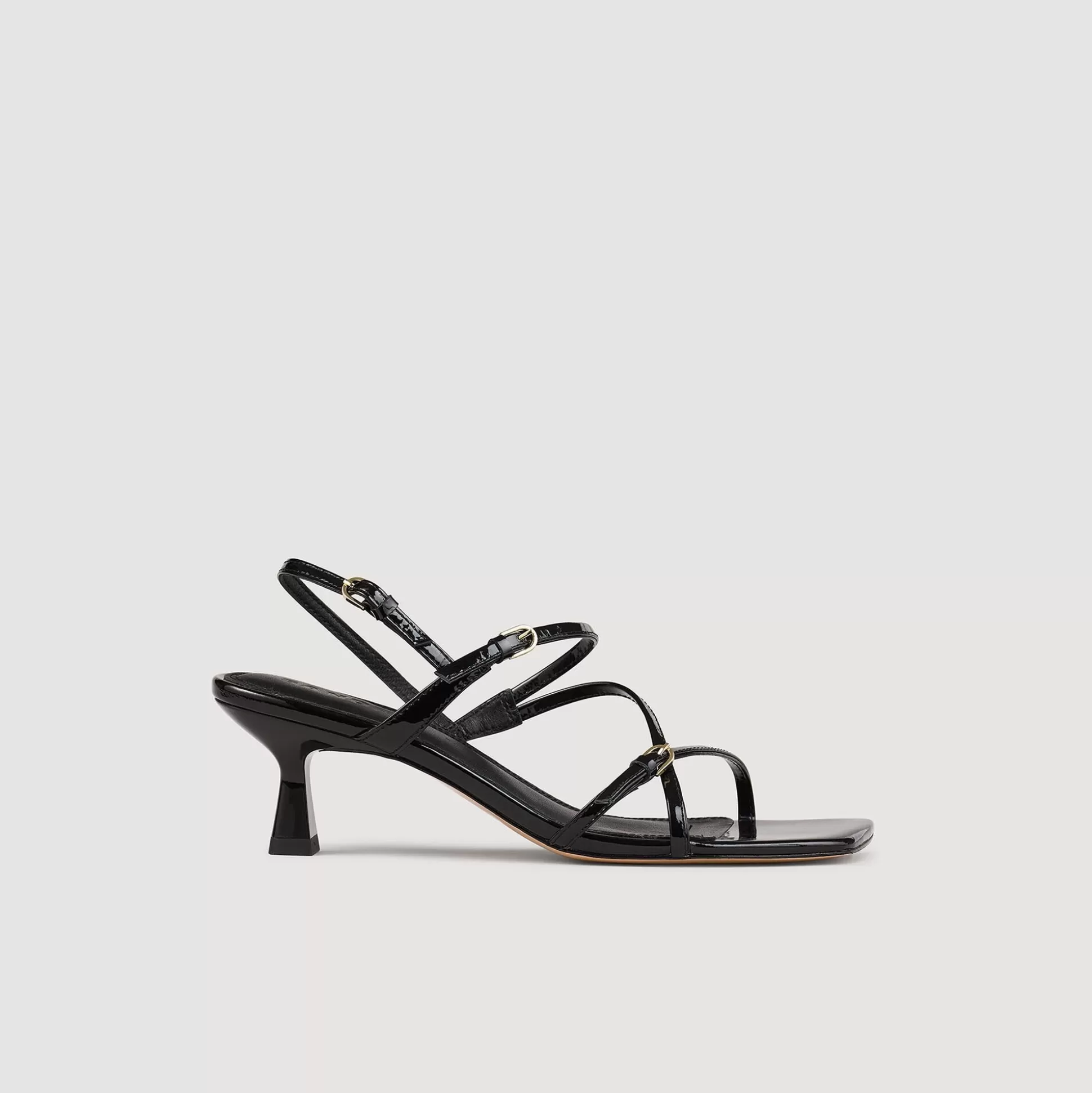 Sandalen Mit Absätzen | Absatzsandalen>Sandro Riemchensandalen Schwarz