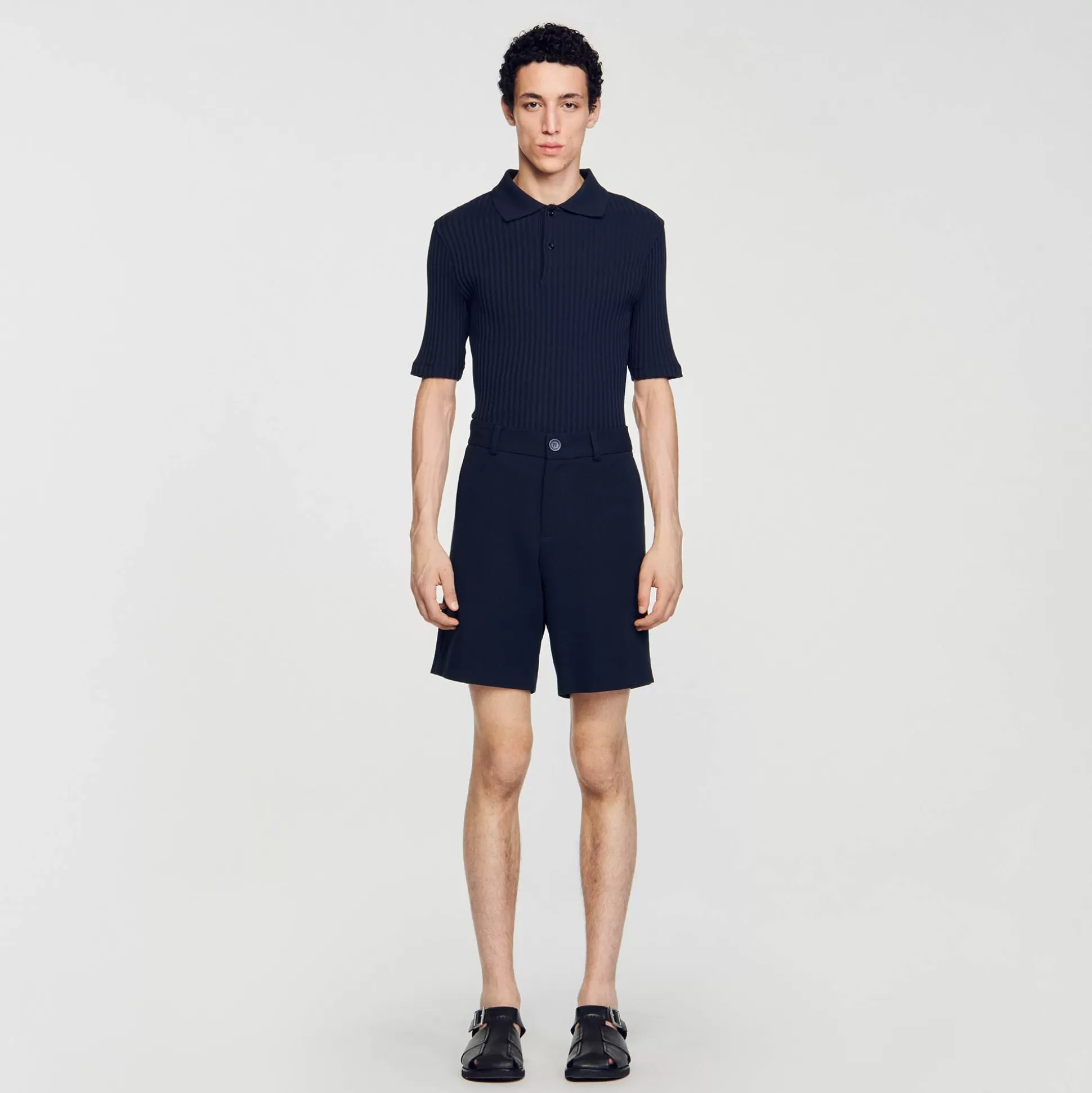 Hosen & Shorts>Sandro Shorts Aus Baumwolle Blau