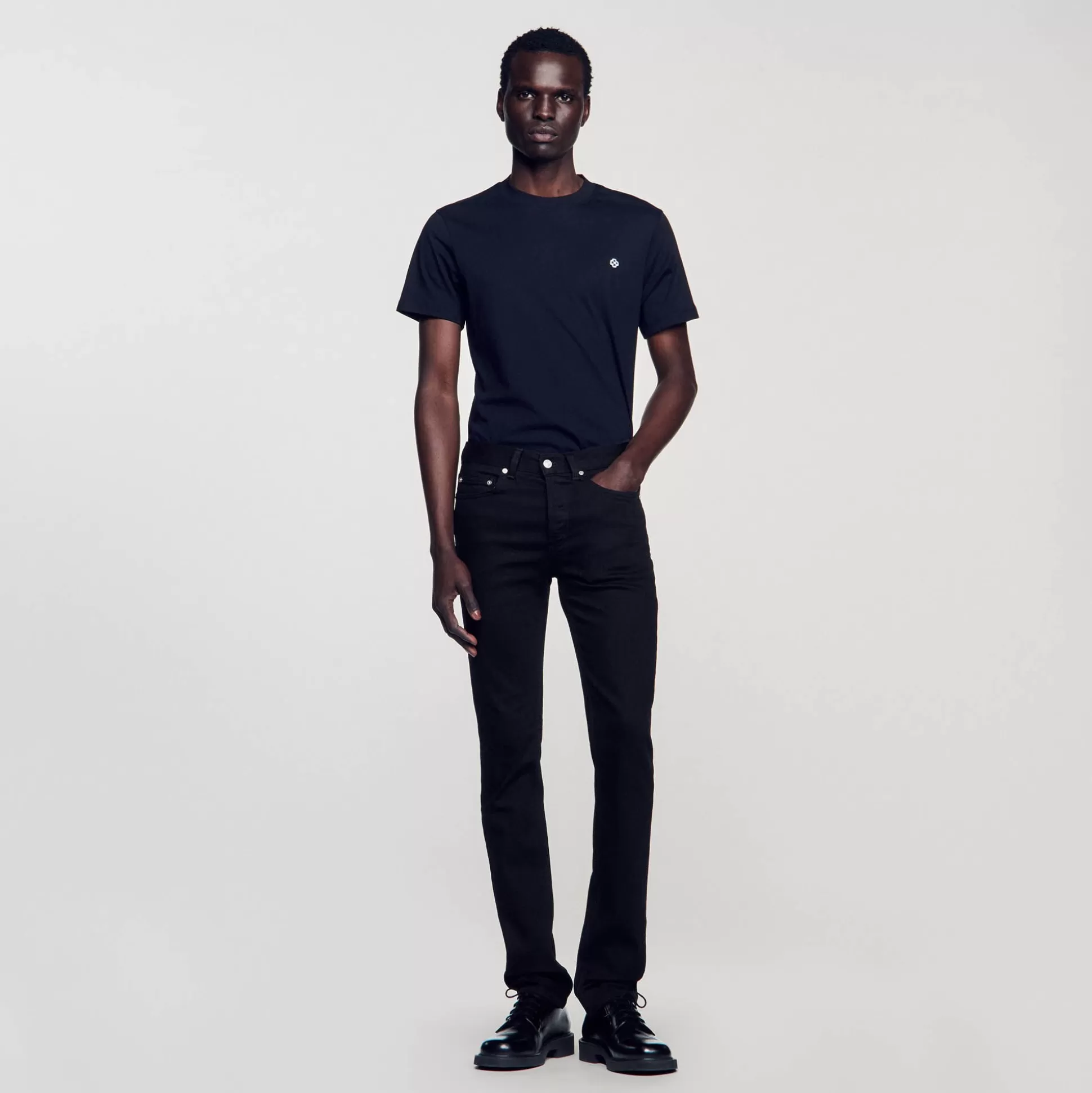 Jeans>Sandro Slim-Jeans Black-Denim