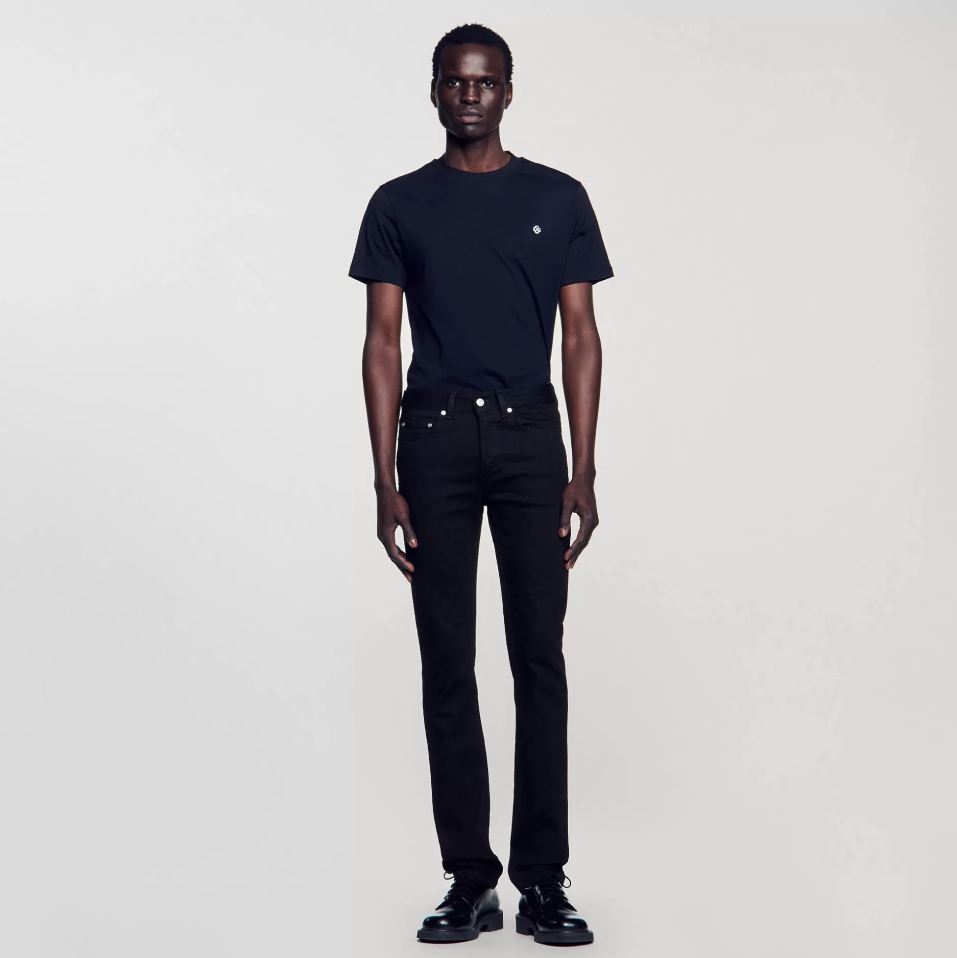 Jeans>Sandro Slim-Jeans Black-Denim