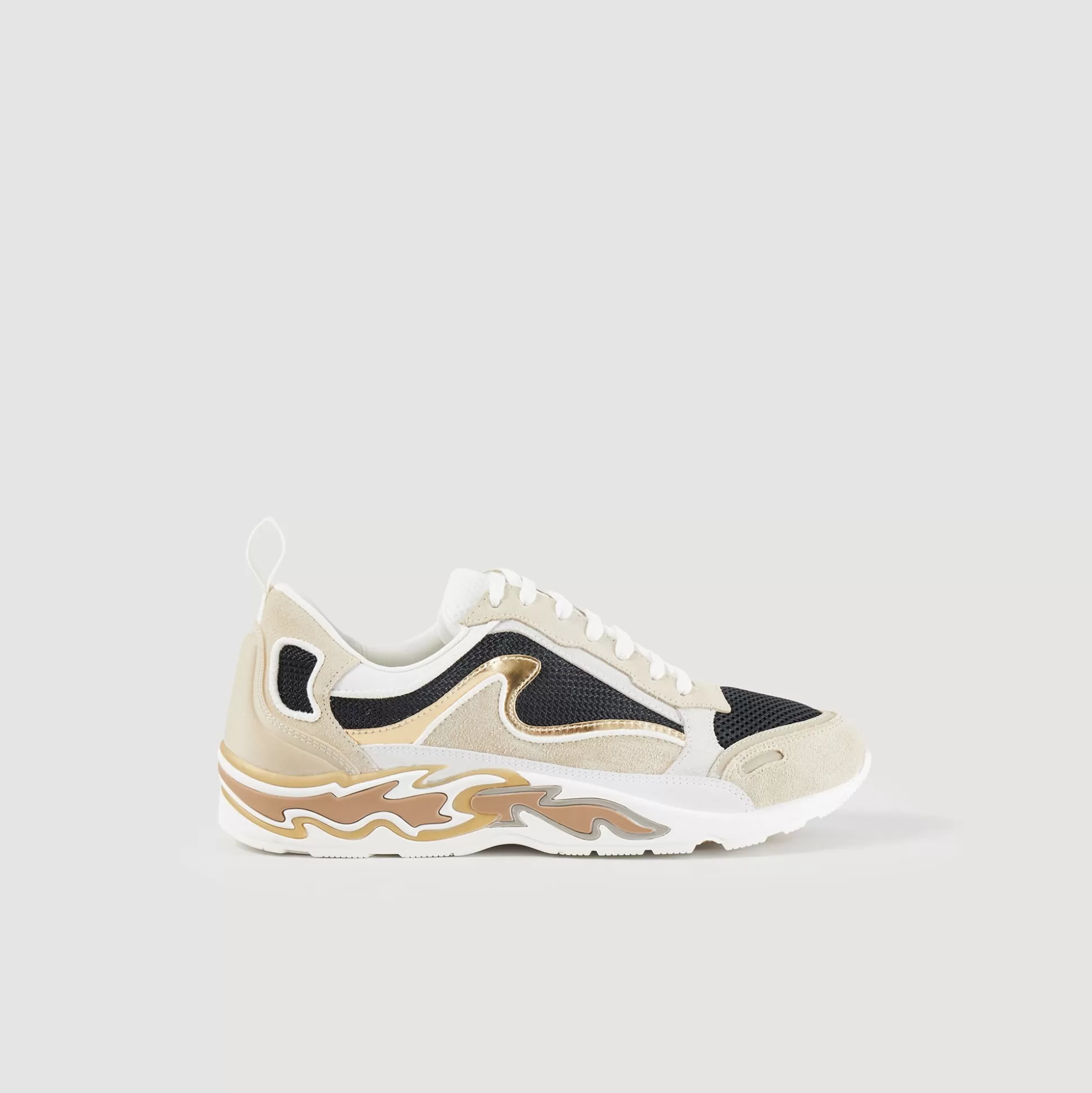 Sneakers>Sandro Sneaker Flame Gold