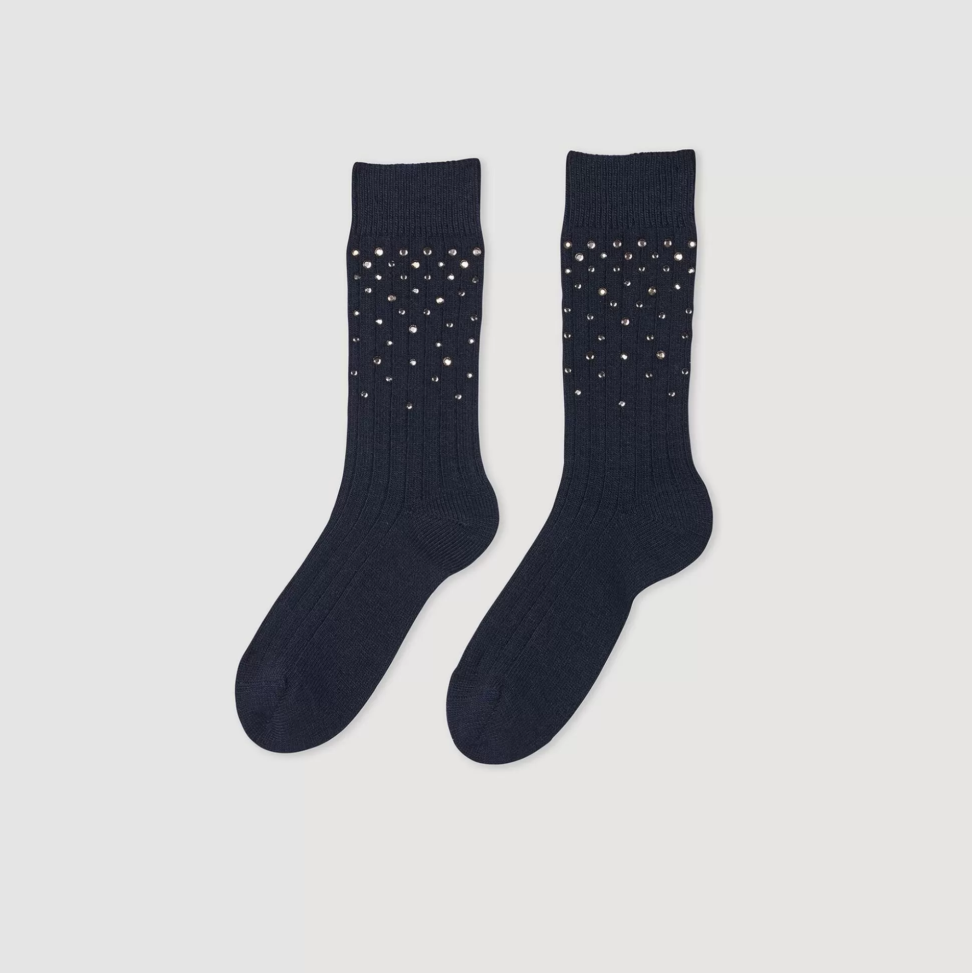 Socken>Sandro Socken Mit Strass-Verzierung Marine