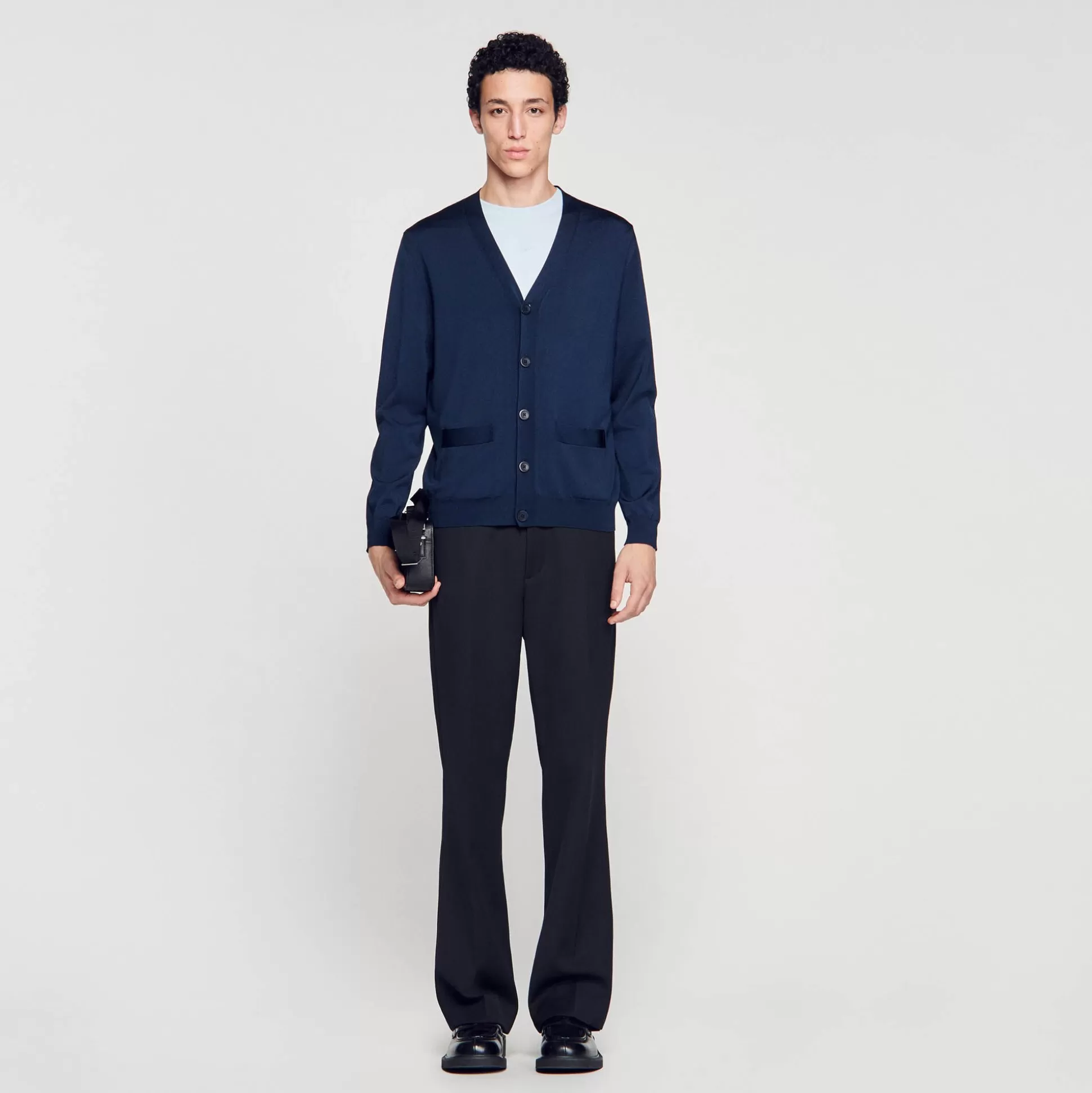 Pullovers & Cardigans>Sandro Strickcardigan Blau