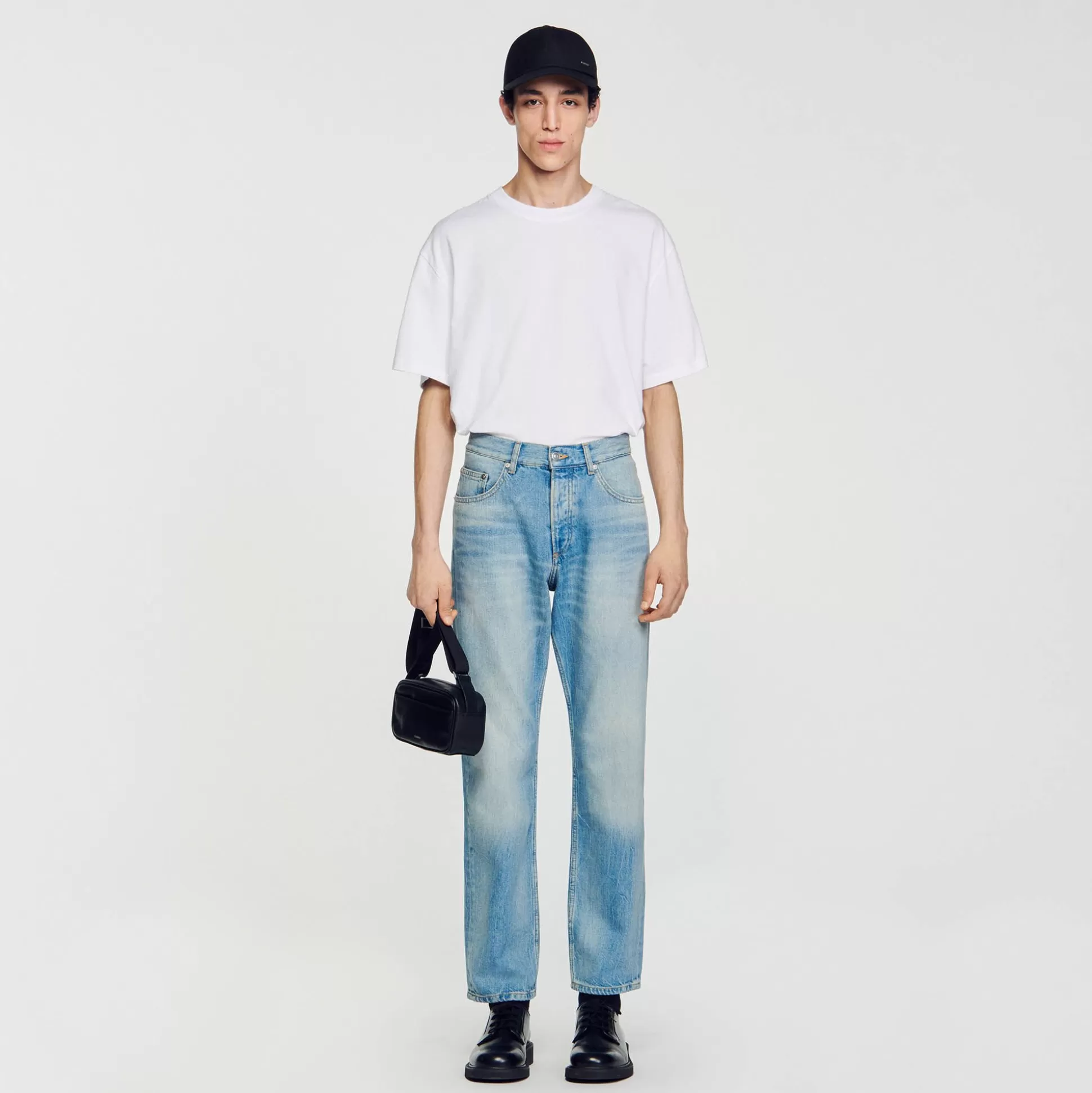 Jeans>Sandro Verwaschene Jeans Blue-Vintage-Denim