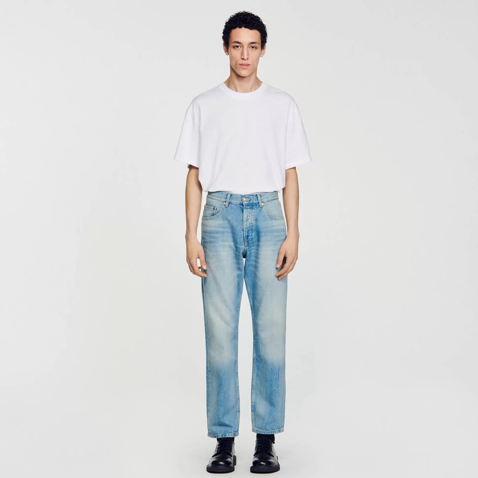 Jeans>Sandro Verwaschene Jeans Blue-Vintage-Denim