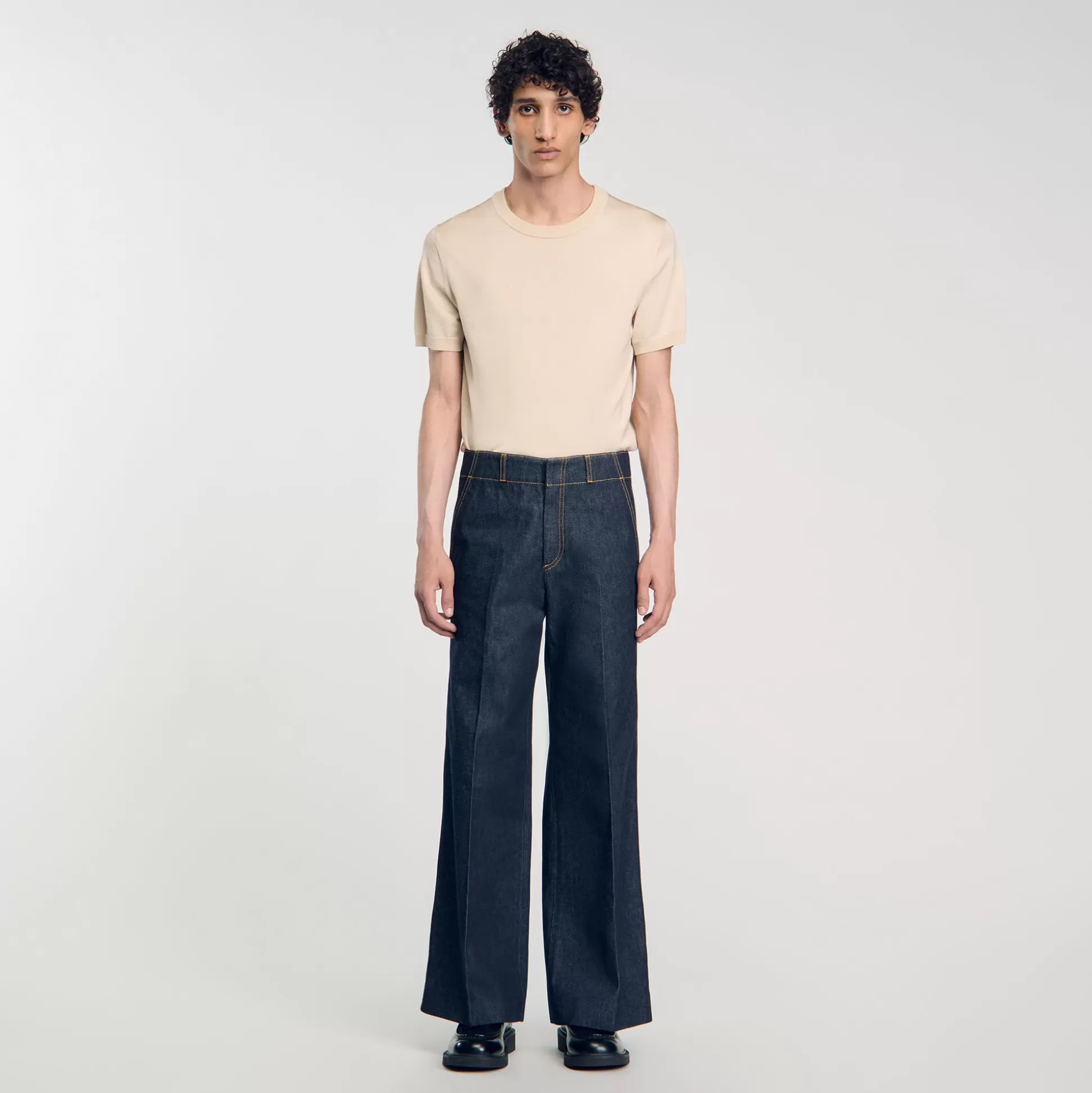 Jeans>Sandro Weite Jeans Brut-Denim