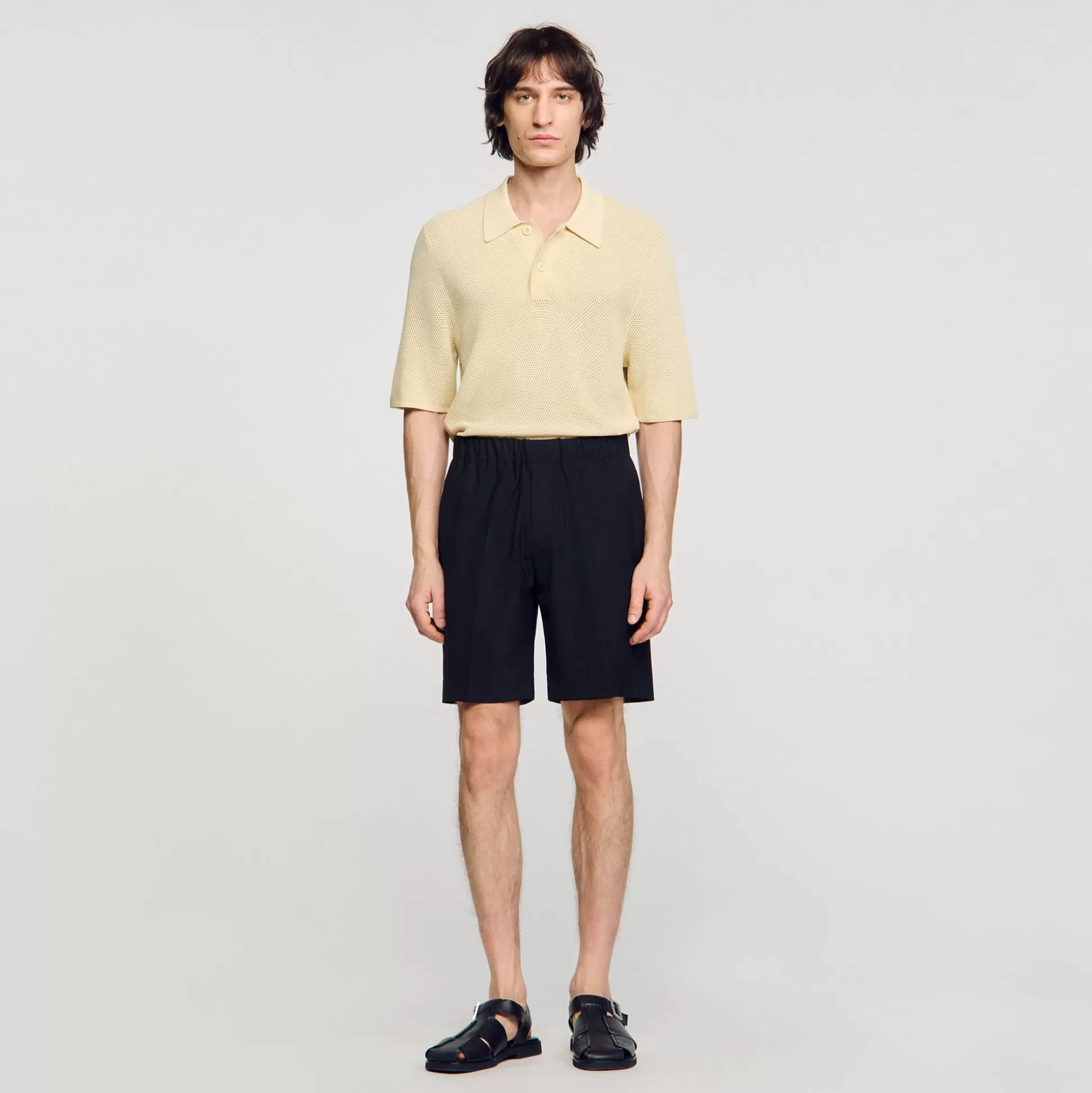 Hosen & Shorts>Sandro Weite Shorts Schwarz