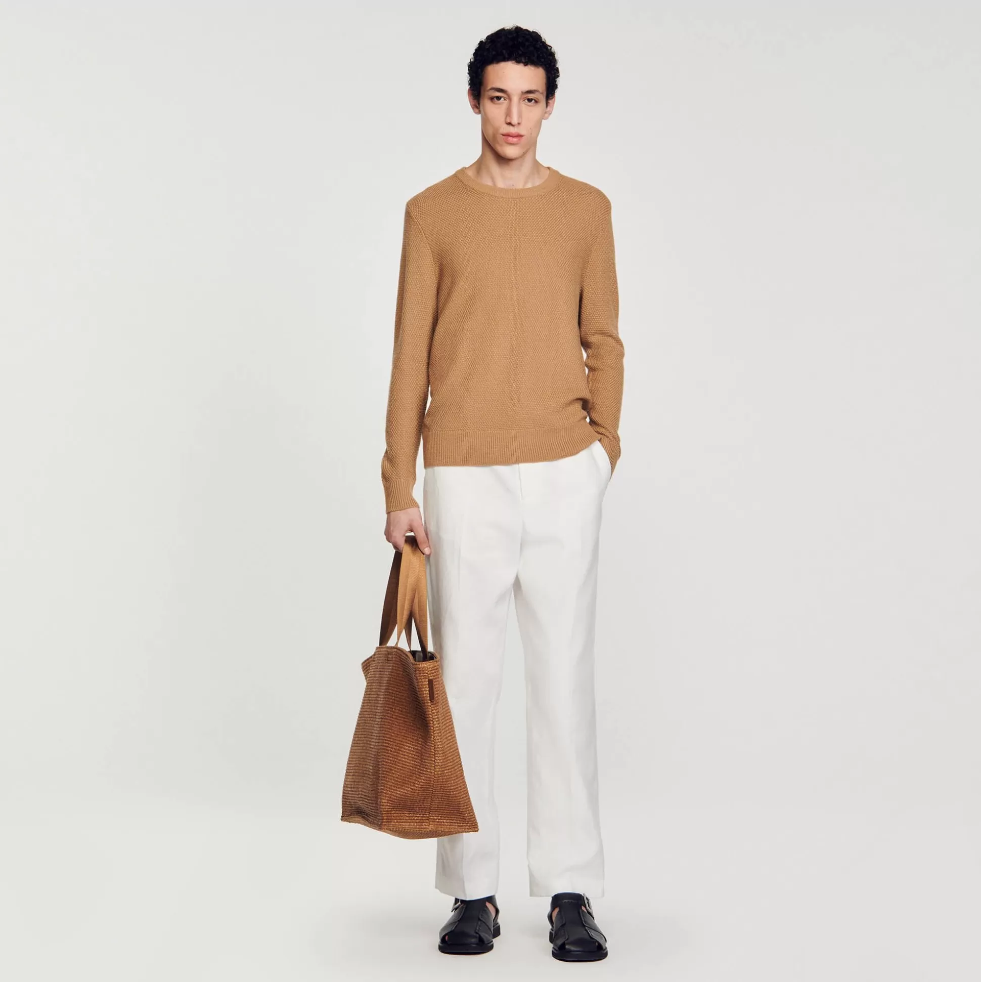 Pullovers & Cardigans>Sandro Wollpullover Kamel